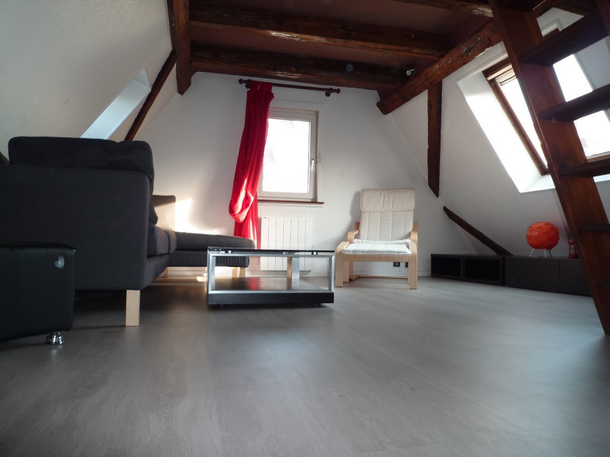 [Orphée] Un spacieux 2 pièces meublé dans les combles – Krutenau / rue des Orphelins - nos locations - Beausite Immobilier 1